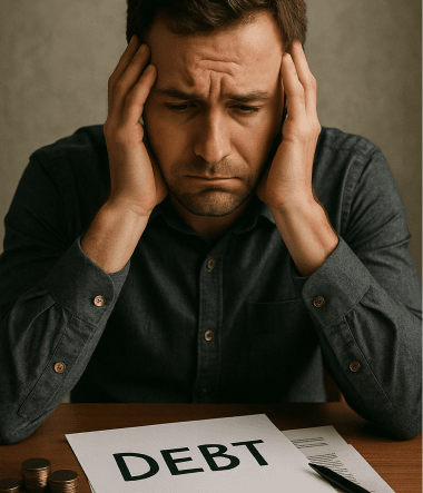 Debt Concerned Man